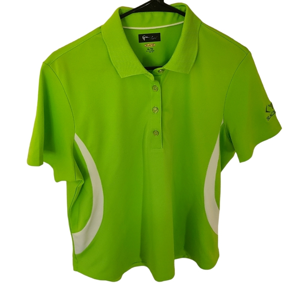 Greg Norman Play Dry Golf Polo Ladies Green Shirt XL